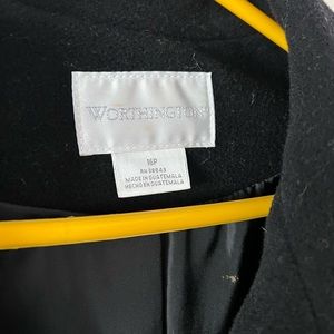 Long winter black coat